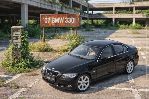 1:18 Spare Parts - Welly - 2007 BMW 330i Black