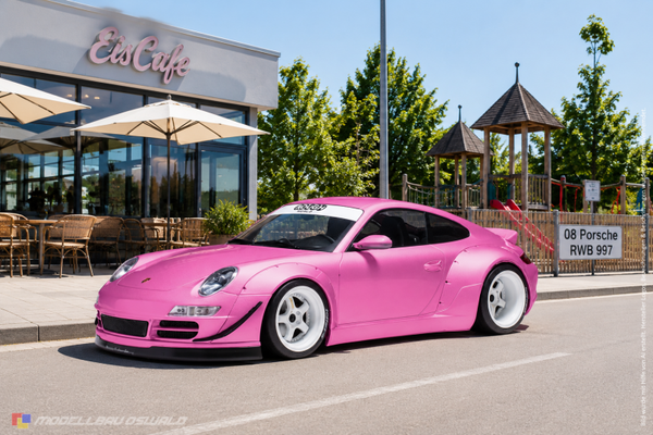 1:18 Spare Parts - Ixo - 2008 Porsche RWB 997 Pink