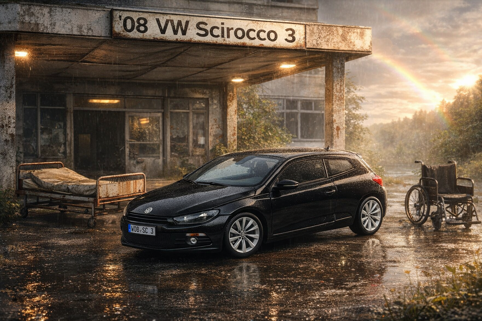 1:18 Spare Parts - Norev - 2008 VW Scirocco 3 Black