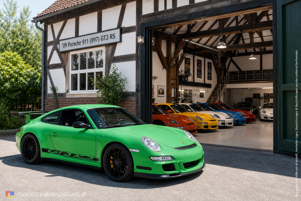 1:18 Spare Parts - Welly - 2009 Porsche 911 (997) GT3 RS Green