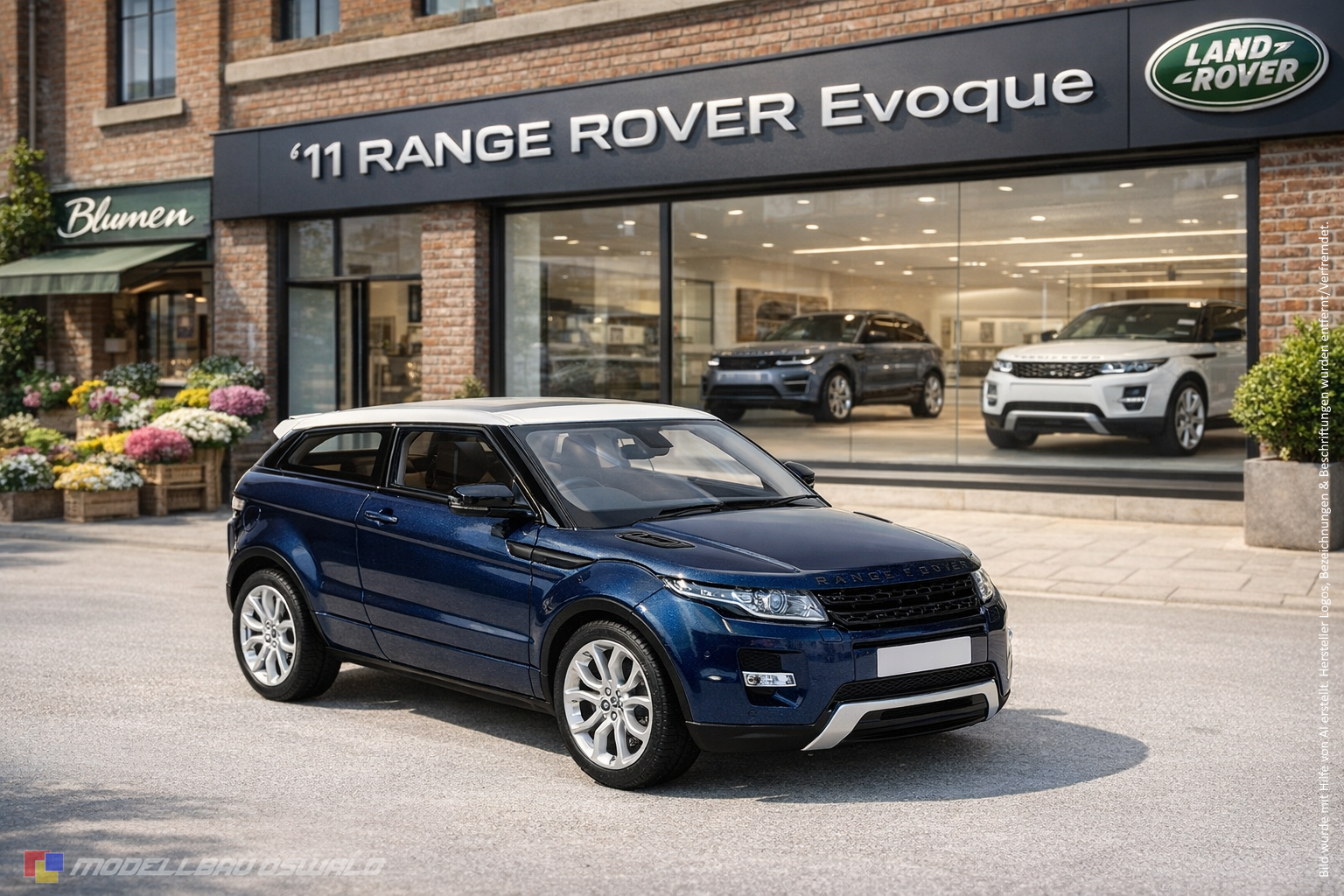 1:18 Spare Parts - Century Dragon - Range Rover Evoque 2011 Blue