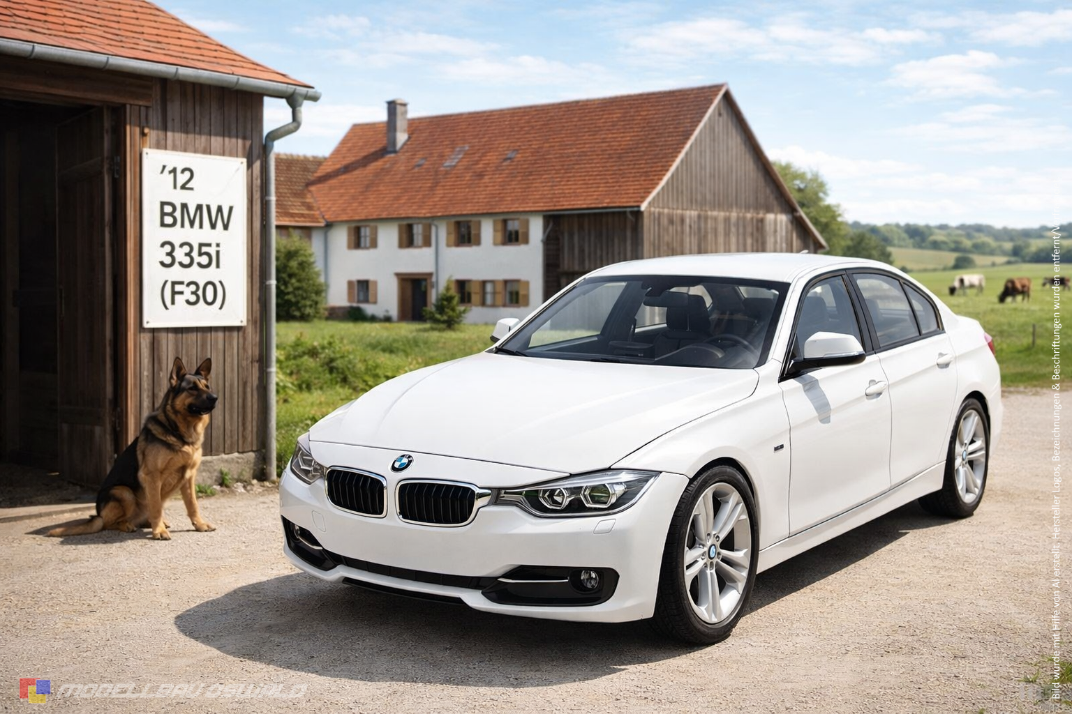 1:18 Spare Parts - Welly - 2012 BMW 335i (F30) White