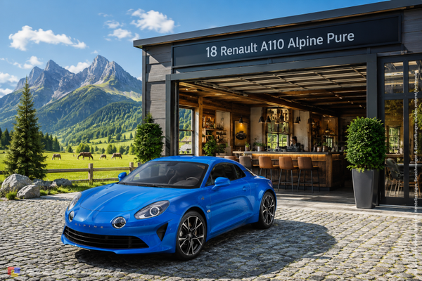 1:18 Spare Parts - Norev - 2018 Renault A110 Alpine Pure Blue