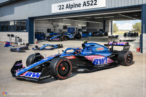 1:18 Spare Parts - Solido - 2022 Alpine A522 E.Ocon