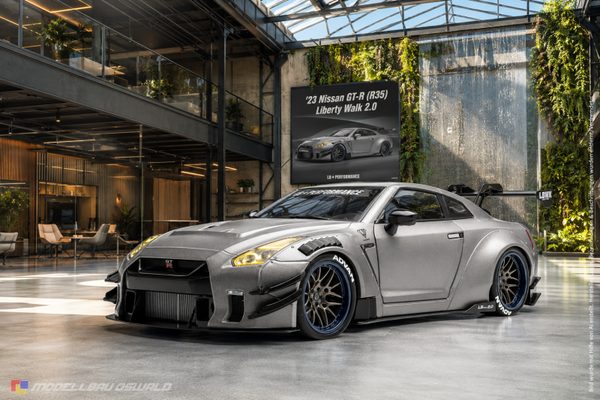 1:18 Spare Parts - Solido - 2023 Nissan GT-R (R35) Liberty Walk 2.0 Grey