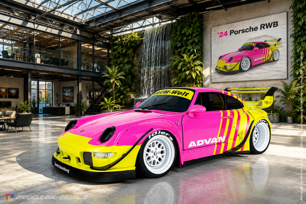 1:18 Spare Parts - Solido - 2024 Porsche RWB Pink Green