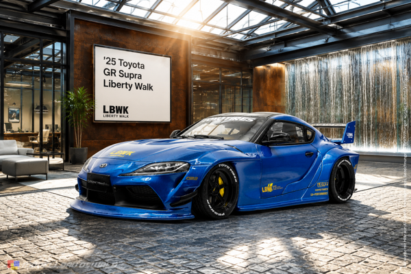 1:18 Spare Parts - Solido - 2025 Toyota GR Supra Liberty Walk Blue