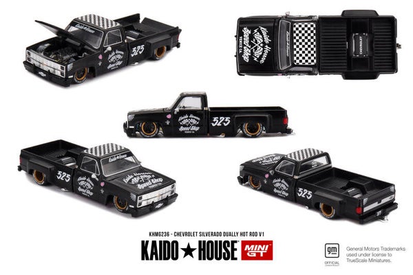 1:64 Mini GT Kaido - Chevrolet Silverado Dually Hot Rod V1