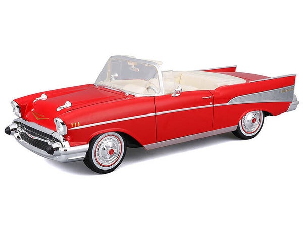 1:18 Maisto - 1957 Chevrolet Bel Air Convertible Red