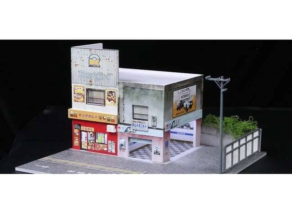 1:64 Black Box Diorama - Diorama *Japanese curry restaurant with light*