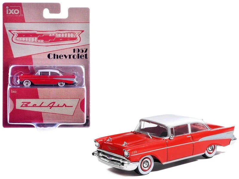 1:64 Ixo America - 1957 Chevrolet Bel Air Red / White