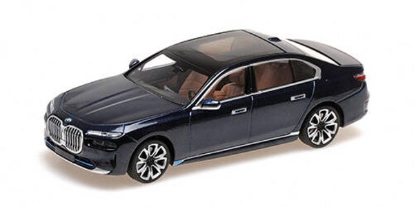 1:43 Minichamps - 2023 BMW i7 Matt Blue Metallic