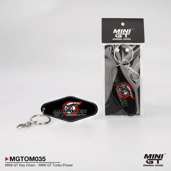 Mini GT Merchandise - Mini GT Key Chain - MINI GT Turbo Power