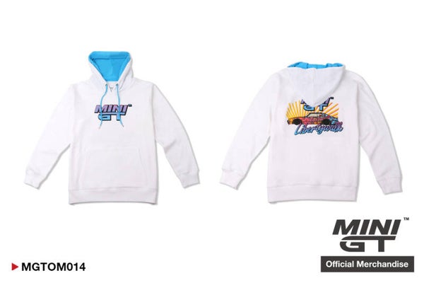 Mini GT Merchandise - Mini GT Pullover Hoodie - LB Kuma White