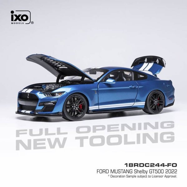 1:18 Ixo America - 2022 Ford Mustang Shelby GT500, blue