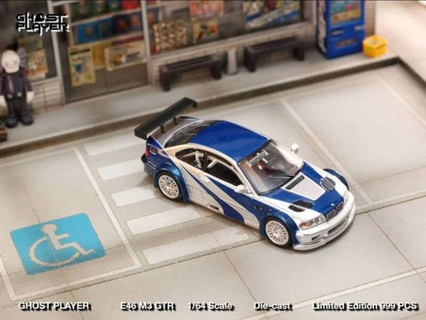 1:64 Street Weapon - BMW NFS M3 GTR, silver/blue