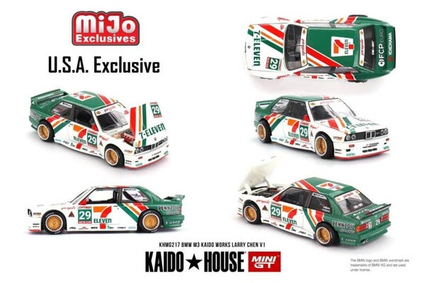 1:64 Mini GT Kaido - BMW M3 Kaido Works Larry Chen V1, USA Exclusive