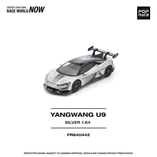 1:64 Pop Race Limited - Yangwang U9, silver