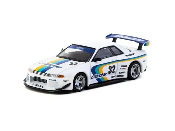 1:64 Tarmac - Nissan Skyline GT-R R32 Widebody Jonsibal Designworks Greddy Limited, white
