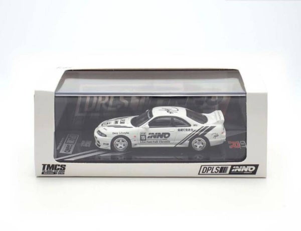 1:64 DPLS - Nissan Skyline GT-R (R33) *DPLS x Inno64*, white/black *TMCS 2025 Event Edition*