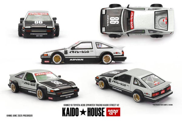 1:64 Mini GT Kaido - Toyota AE86 Sprinter Trueno Kaido Street V2