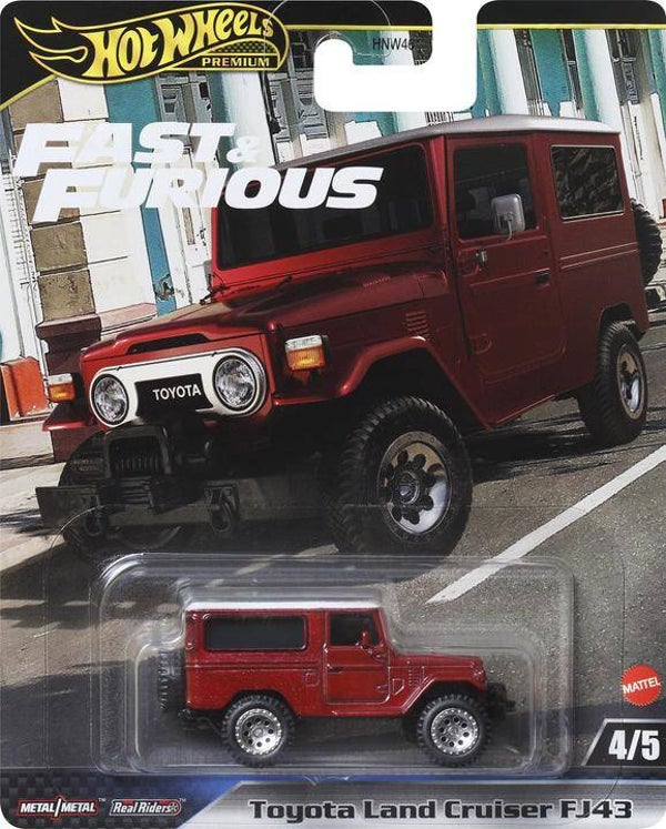 1:64 Hot Wheels - Toyota Land Cruiser FJ43, red/white