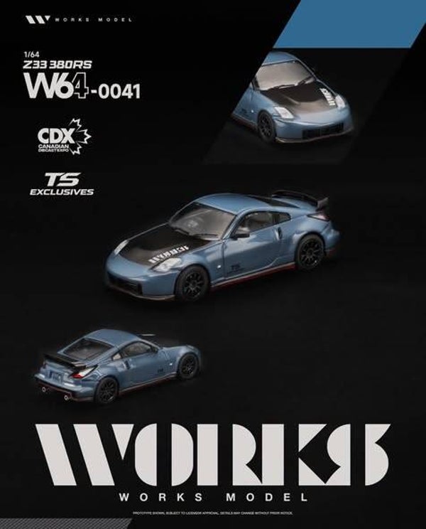 1:64 Works - Nissan Nismo 380S, grey-blue *Canadian Diecast Expo*