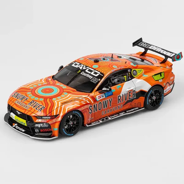 1:18 Authentic Collectibles - Ford Mustang GT - Snowy River Racing #7 - 2024 Betr Darwin Triple Crown Indigenous Round - Driver: James Courtney