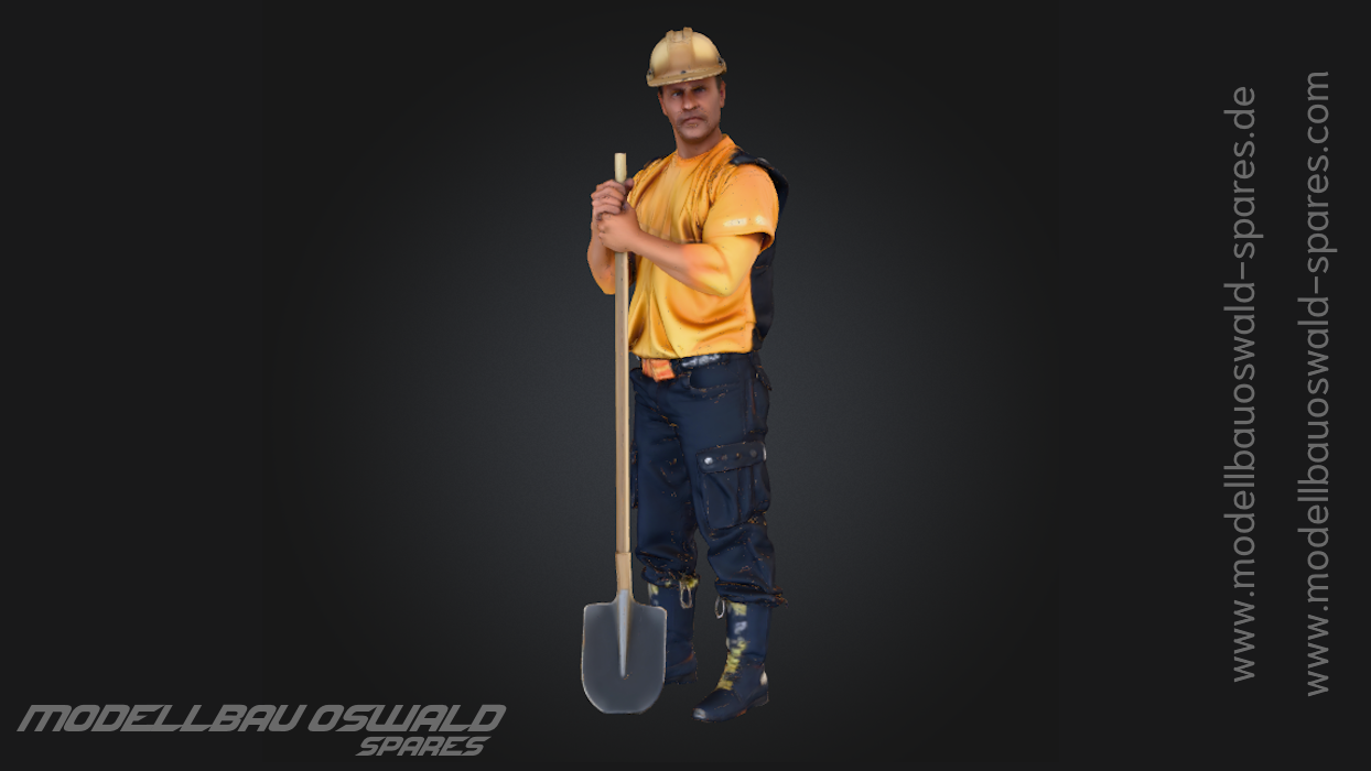 3D Druck Figur - Bauarbeiter Hans (1:18)