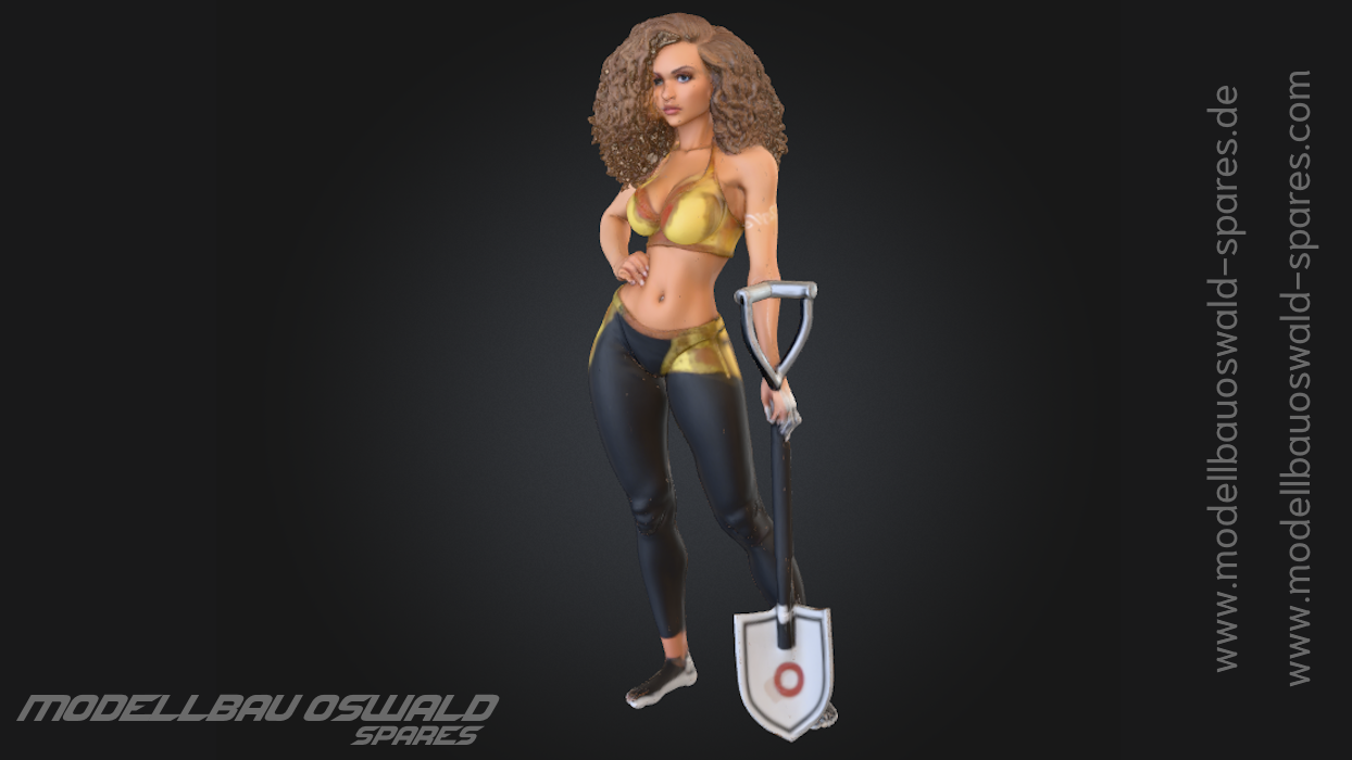 3D Druck Figur - Bauarbeiterin Sexy Lena (1:18)