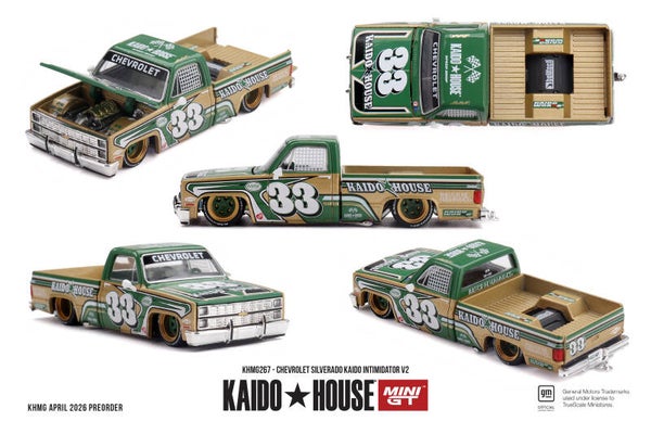 1:64 Mini GT Kaido - Chevrolet Silverado KAIDO Intimidator V2