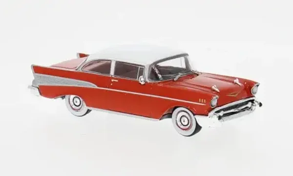 1:64 Ixo America - 1957 Chevrolet Bel Air Red / White