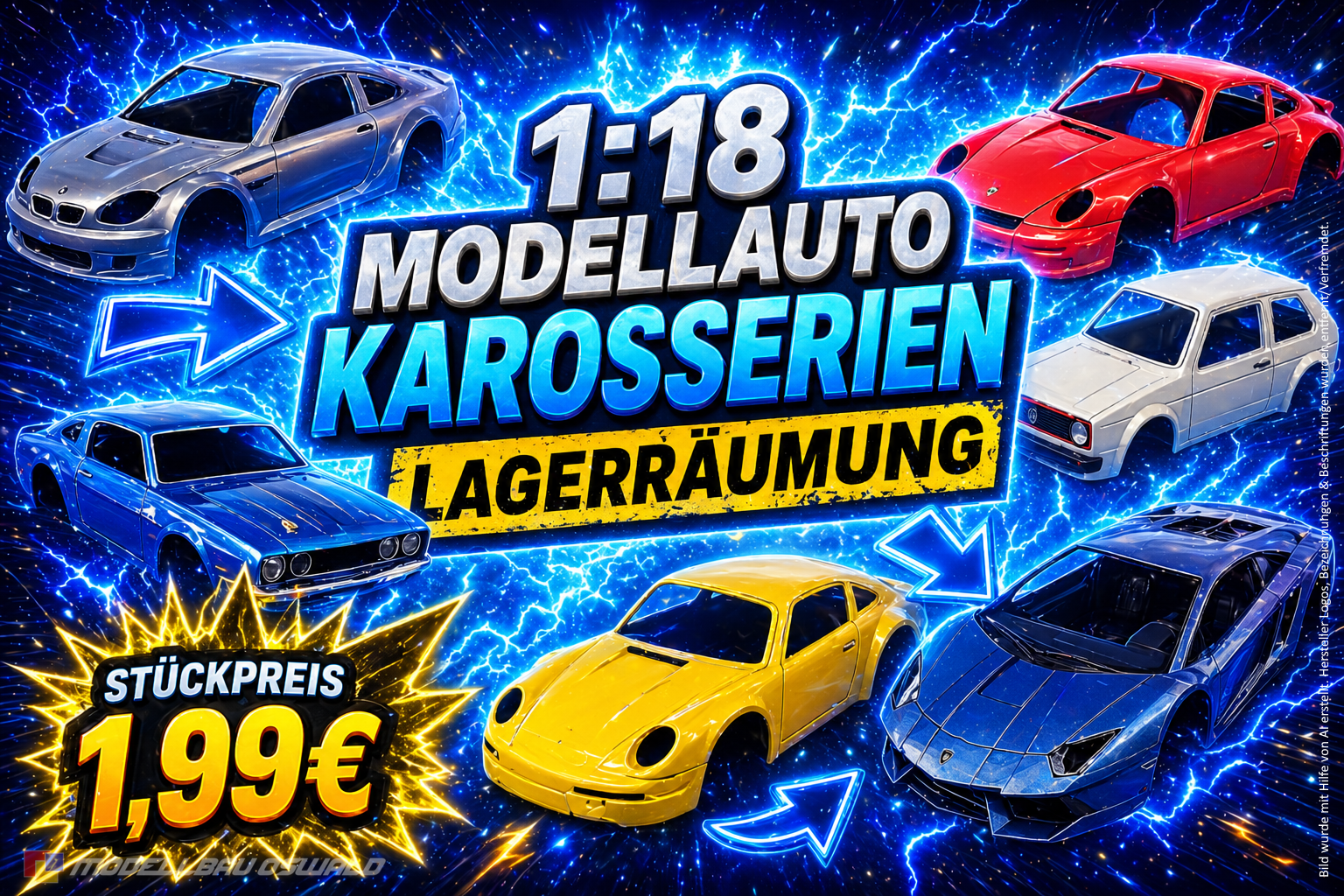 1:18 Spare Parts - Karosserie Ausverkauf
