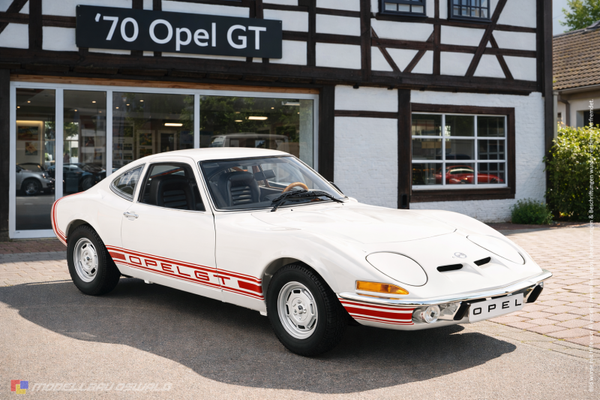 1:18 Spare Parts - Minichamps - 1970 Opel GT White