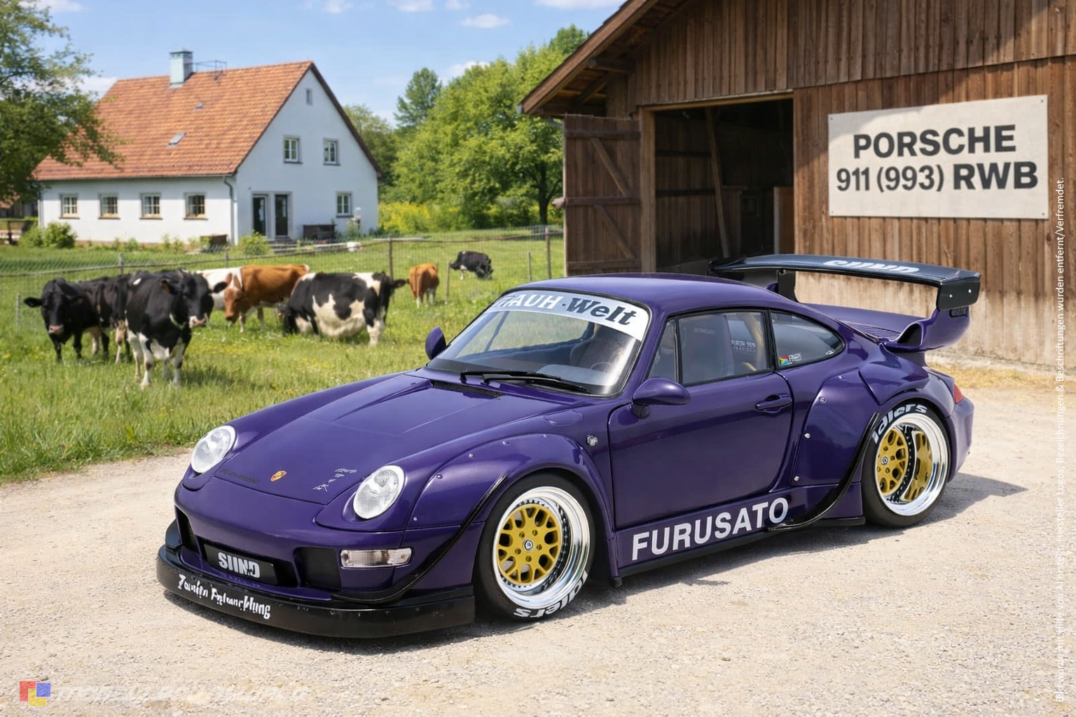 1:18 Spare Parts - Werk83 - Porsche 911 (993) RWB Rauh-Welt Furusato Sidney Hoffmann