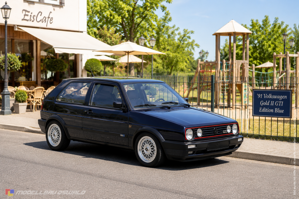 1:18 Spare Parts - Norev - 1991 Volkswagen Gold II GTI Edition Blue