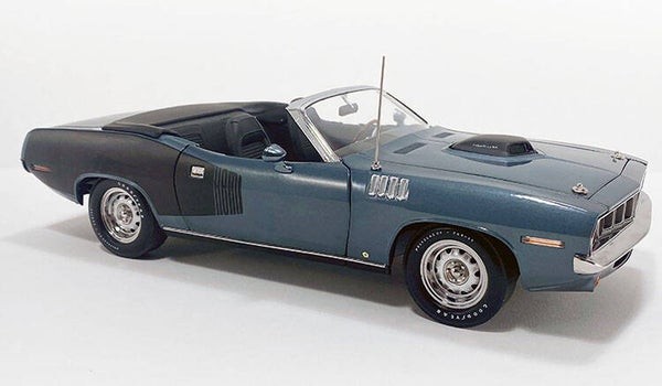 1:18 Acme - 1971 Plymouth HEMI Cuda Convertible - Winchester Gray