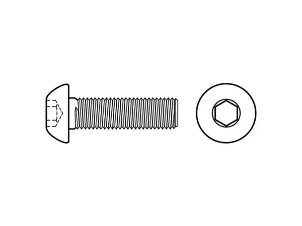 Schraube - Edelstahl - Linsenkopf - Innensechskant - M2x22 (K10)