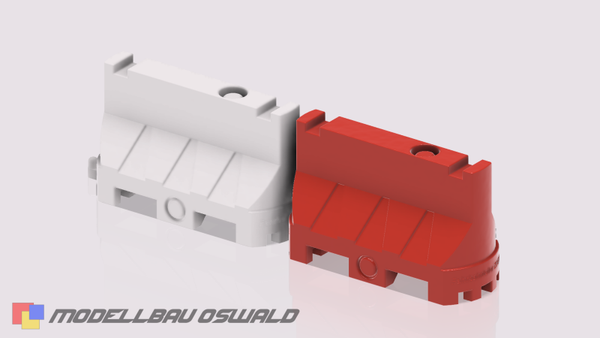 1:18 3D Druck - Diorama - Fahrbahnteiler