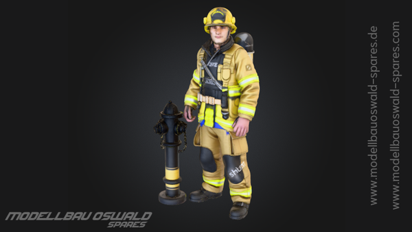 3D Druck Figur - Feuerwehrmann Clemens (1:18)