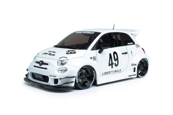 1:18 Solido - 2025 Fiat 500 Abarth Liberty Walk White