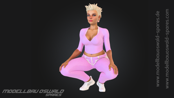 3D Druck Figur - Frau Svetlana (1:18 - 1:24)