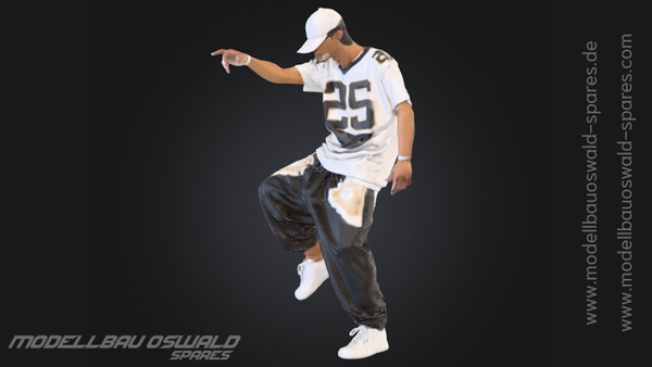 3D Druck Figur - Hip Hop Tänzer Ruben (1:18)