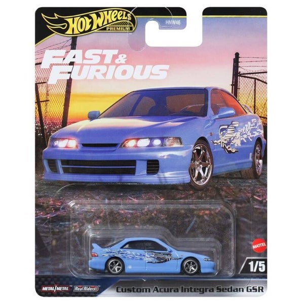1:64 Hot Wheels - Custom Acura Integra Sedan GSR, blue