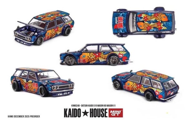 1:64 Mini GT Kaido - 1969 Datsun 510 Wagon KOI V1