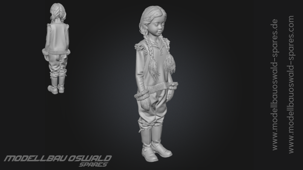 3D Druck Figur - Kind Mädchen Liliana-Michelle (1:18 - 1:24)