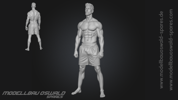 3D Druck Figur - Mann Robin (1:18)