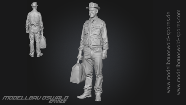 3D Druck Figur - Mann Rune (1:18)