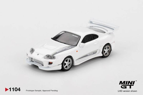 1:64 Mini GT - 2014 Toyota Supra MK4 (A80) Veilside Combat V-I, white pearl metallic