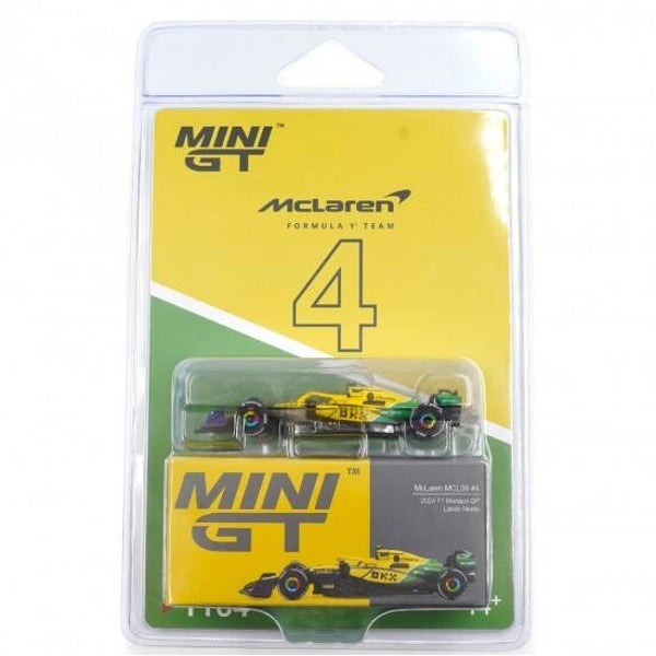 1:64 Mini GT - 2024 Mclaren MCL38 #4 Lando Norris Monaco GP